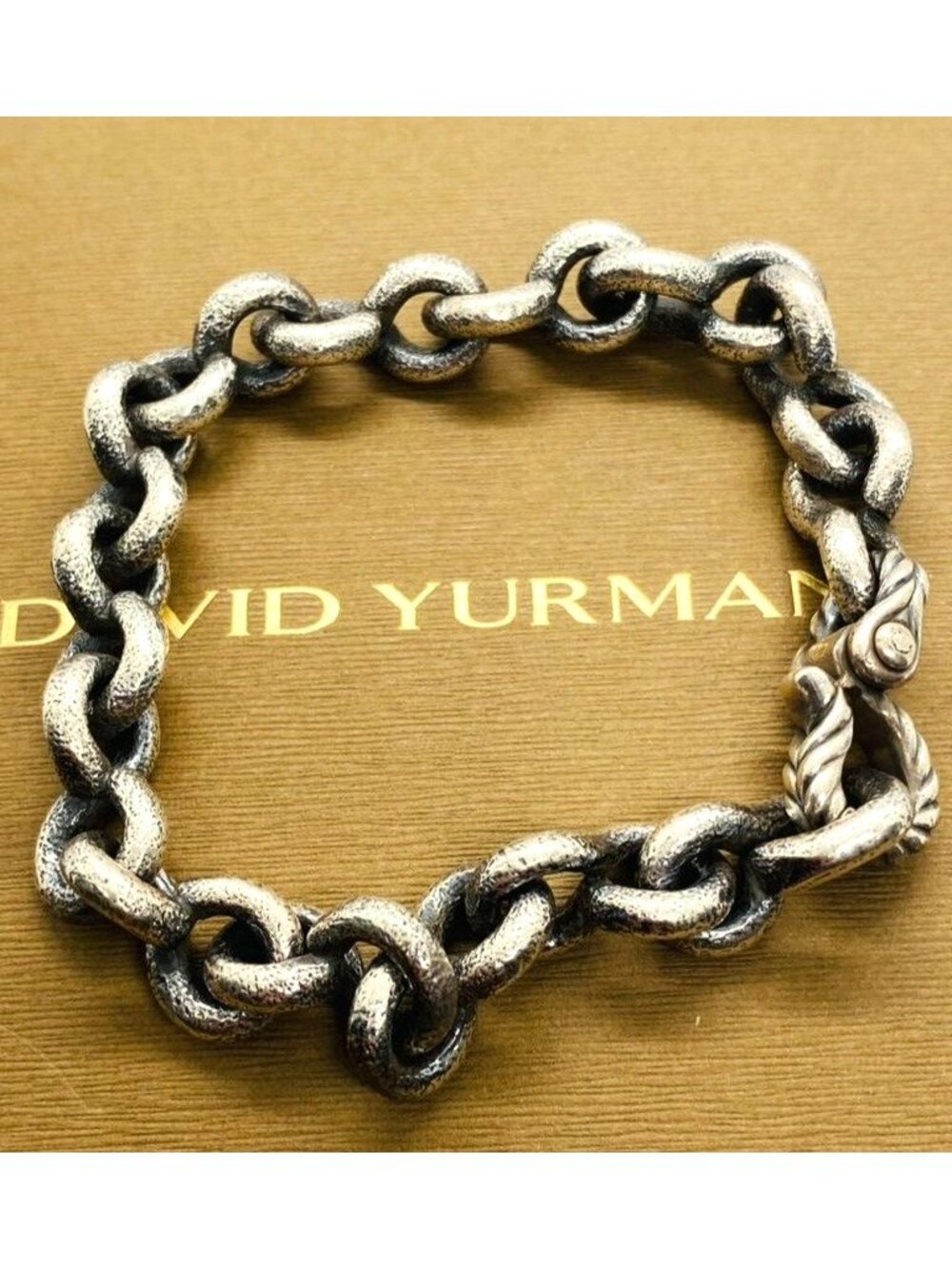David Yurman Sterling Silver 925 Hammered 55.7 Grams 8.25"